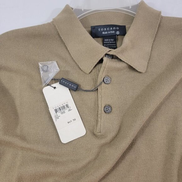 Toscano Italian Men's Cotton Blend Crew Neck Pullover Sweater - Small - Picture 13 of 13